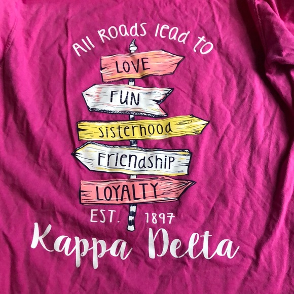Kappa Delta Hot pink comfort colors shirt - Picture 4 of 4